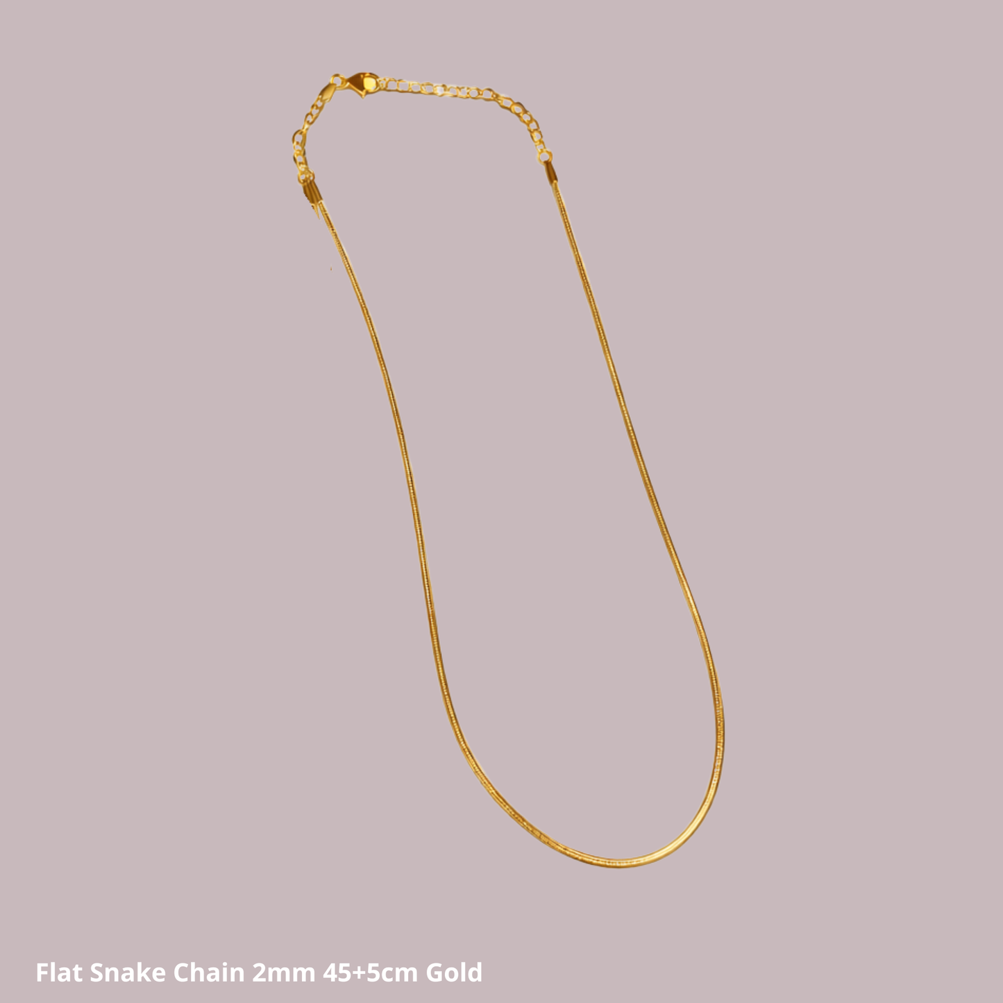 Snake chain halsband – guld, silver & rosé