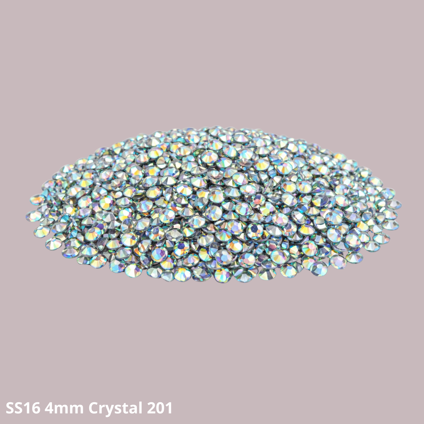 Rhinestones SS16 4mm – Crystal AB | Flatback glas