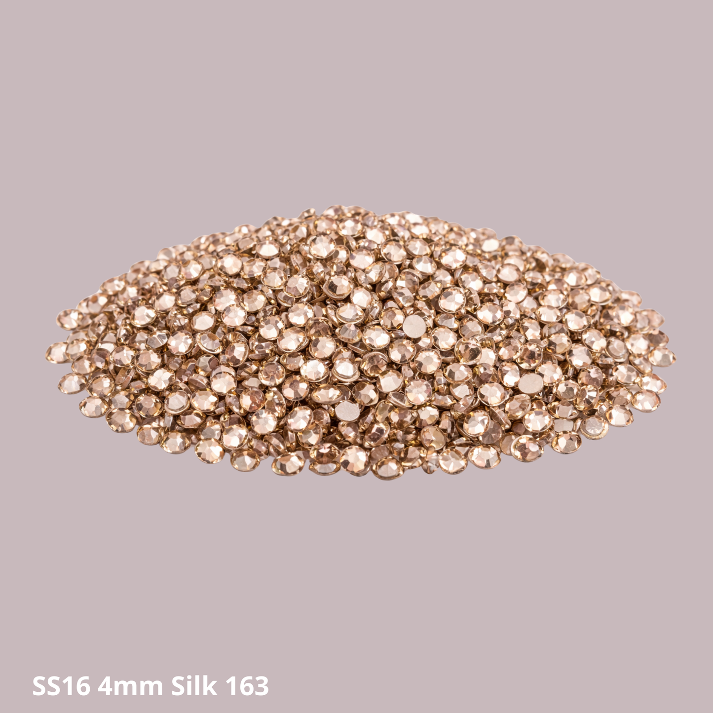 Rhinestones SS16 4mm – Silk 163 | Flatback glas