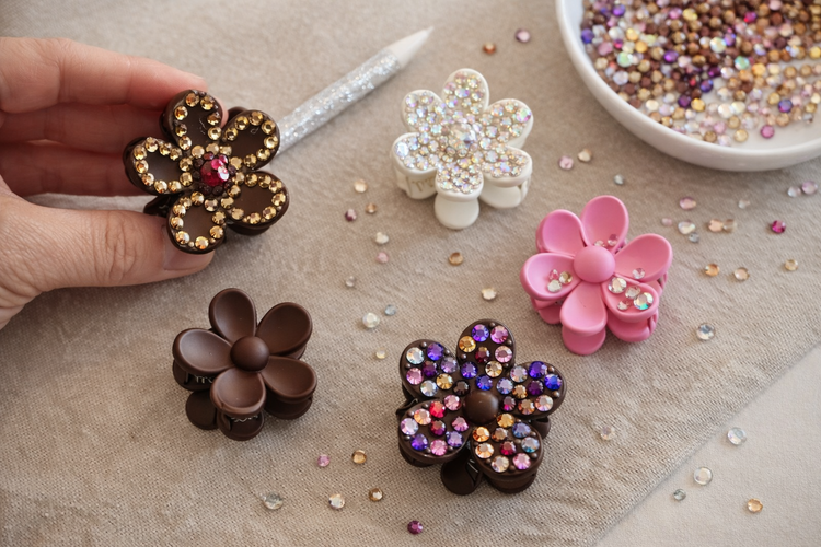 DIY Bling Hårklämmor Kit