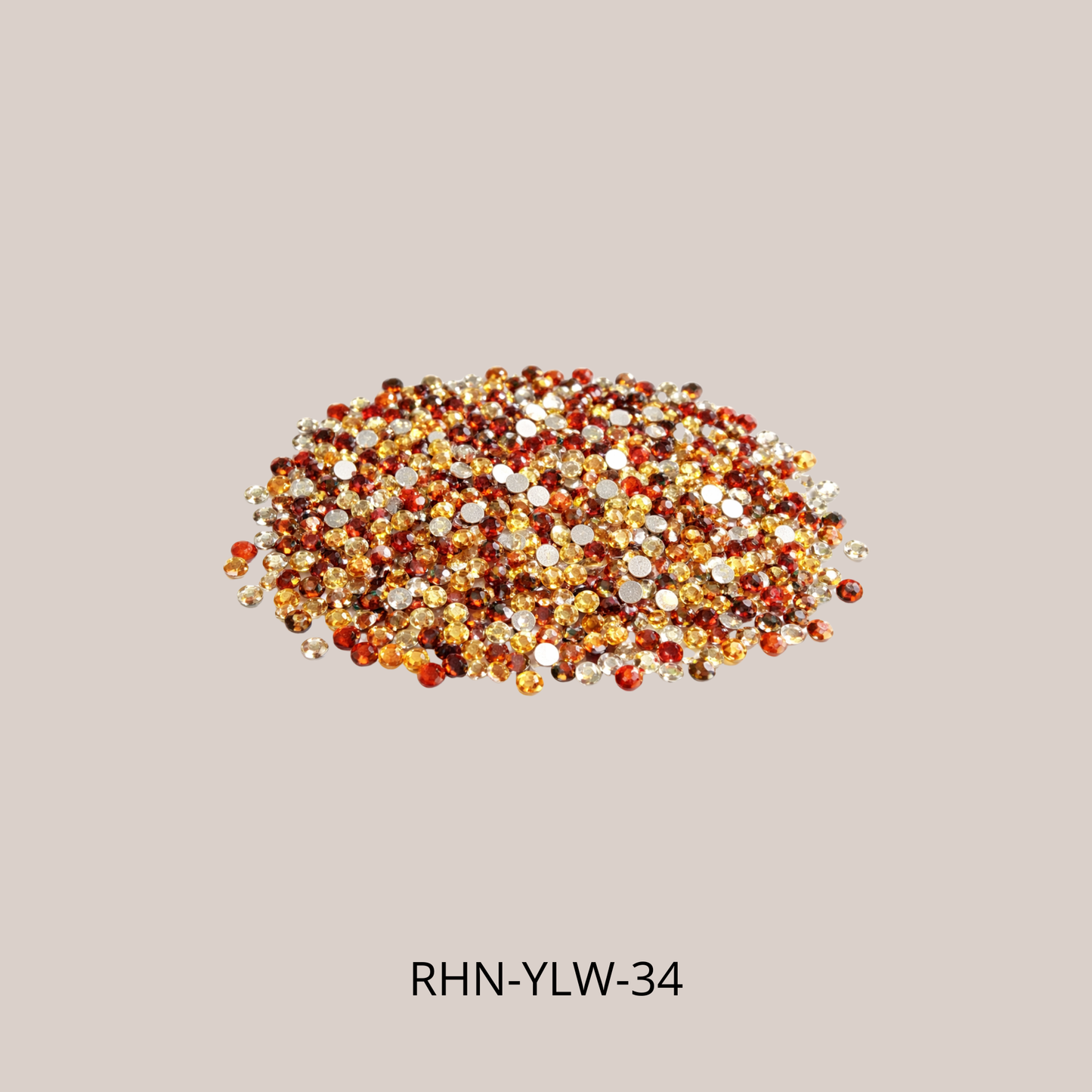 Rhinestones mix 3–4 mm – 100 st (flera färger)