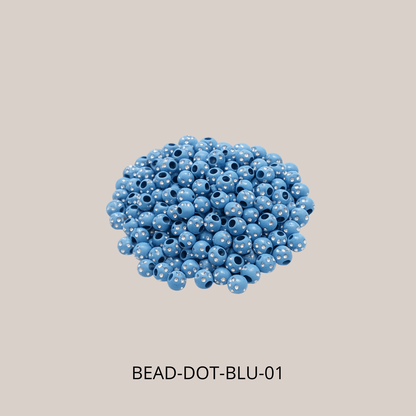 Pastellpärlor med rhinestones – 10 st